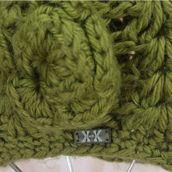 Krochet Kids Handmade‎ Green Beanie Style Cap Hat - Picture 3 of 10